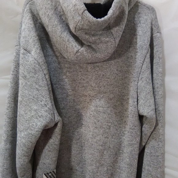 Micokoco Men's Zip Up Hoodie Color Gray Size XL NWT - Picture 4 of 6